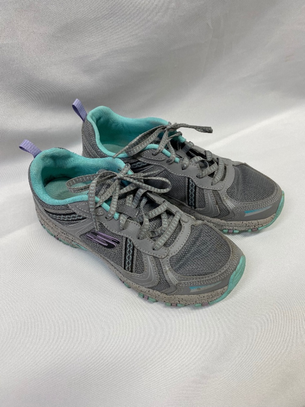 Skechers Hillcrest Vast Adventure Trail Sneakers Women's Gray Teal Size 7.5
